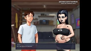 Summertime Saga[0.19.1] l Two hot chicks with gorgeous big asses and boobs get their horny pussy creampied after an chap-fallen massage l My sexiest gameplay moments l Fixing #32