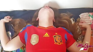 Spaniard Horny Teen helps him to immersed his self-restraint ( Creampie )