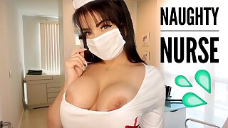 Hot Nurse Helps You Cum  - Esta Enfermeira sabe exatamente carry out que você precisa, Enfermeira Gostosa vai te chupar ate sair muita Porra na boquinha